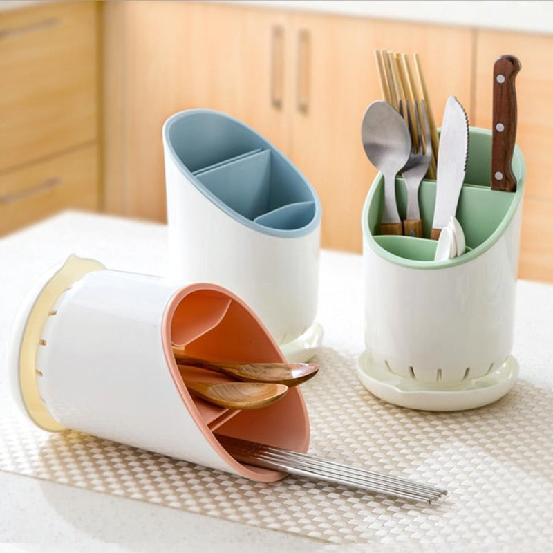 Cutlery Holder with built in Drying Rack