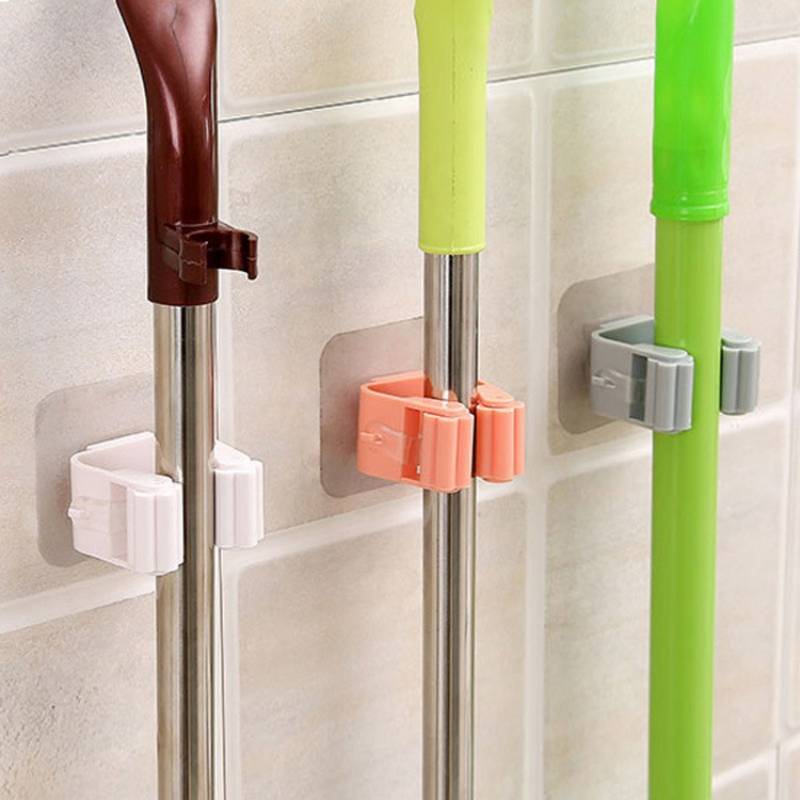 Multi-Purpose Broom Hooks Kitchen Bathroom